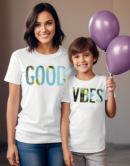 VLAM Good Vibes Mom and Son T-shirt