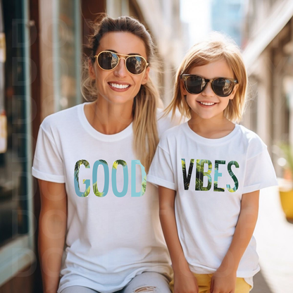 VLAM Good Vibes Mom and Son T-shirt