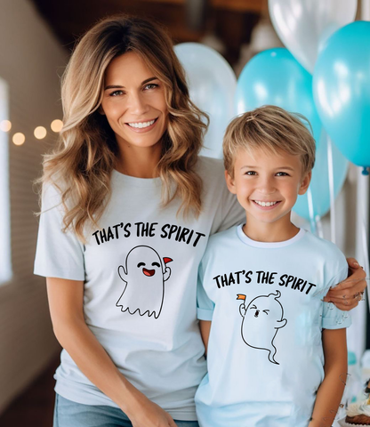 VLAM Thats The Spirit Ghost Mom and Son Tshirt
