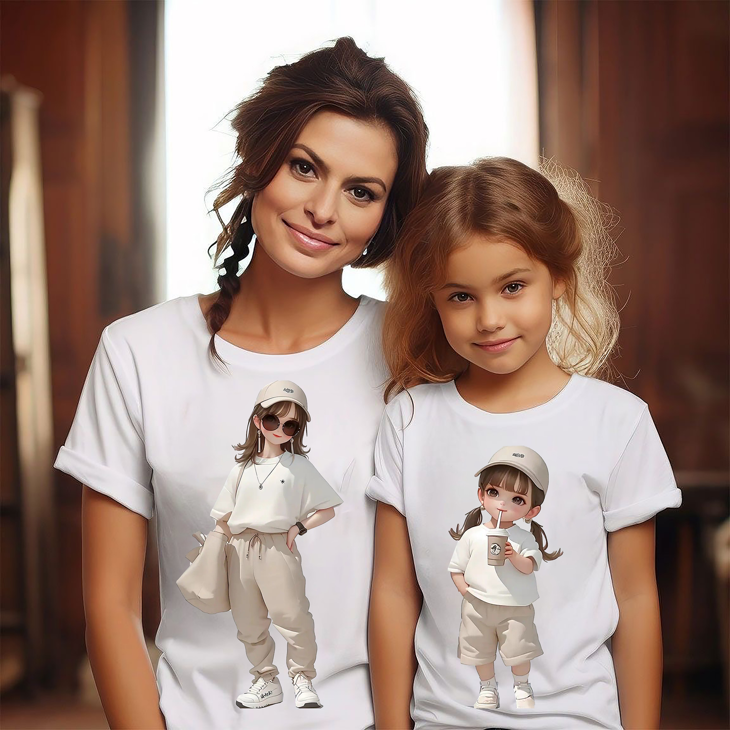 VLAM Cute Mom and Daughter Tshirt