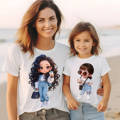 VLAM Stylish Mom and Daughter Tshirt