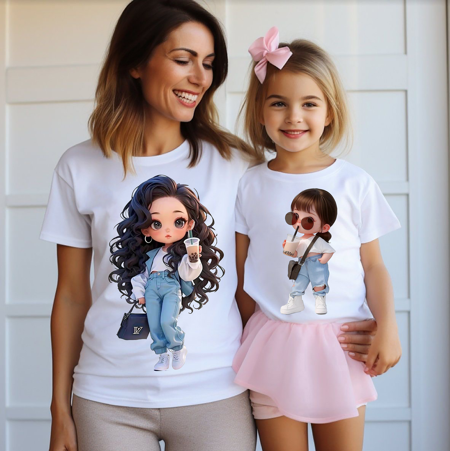 VLAM Stylish Mom and Daughter Tshirt