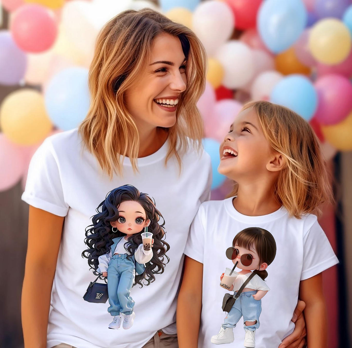 VLAM Stylish Mom and Daughter Tshirt