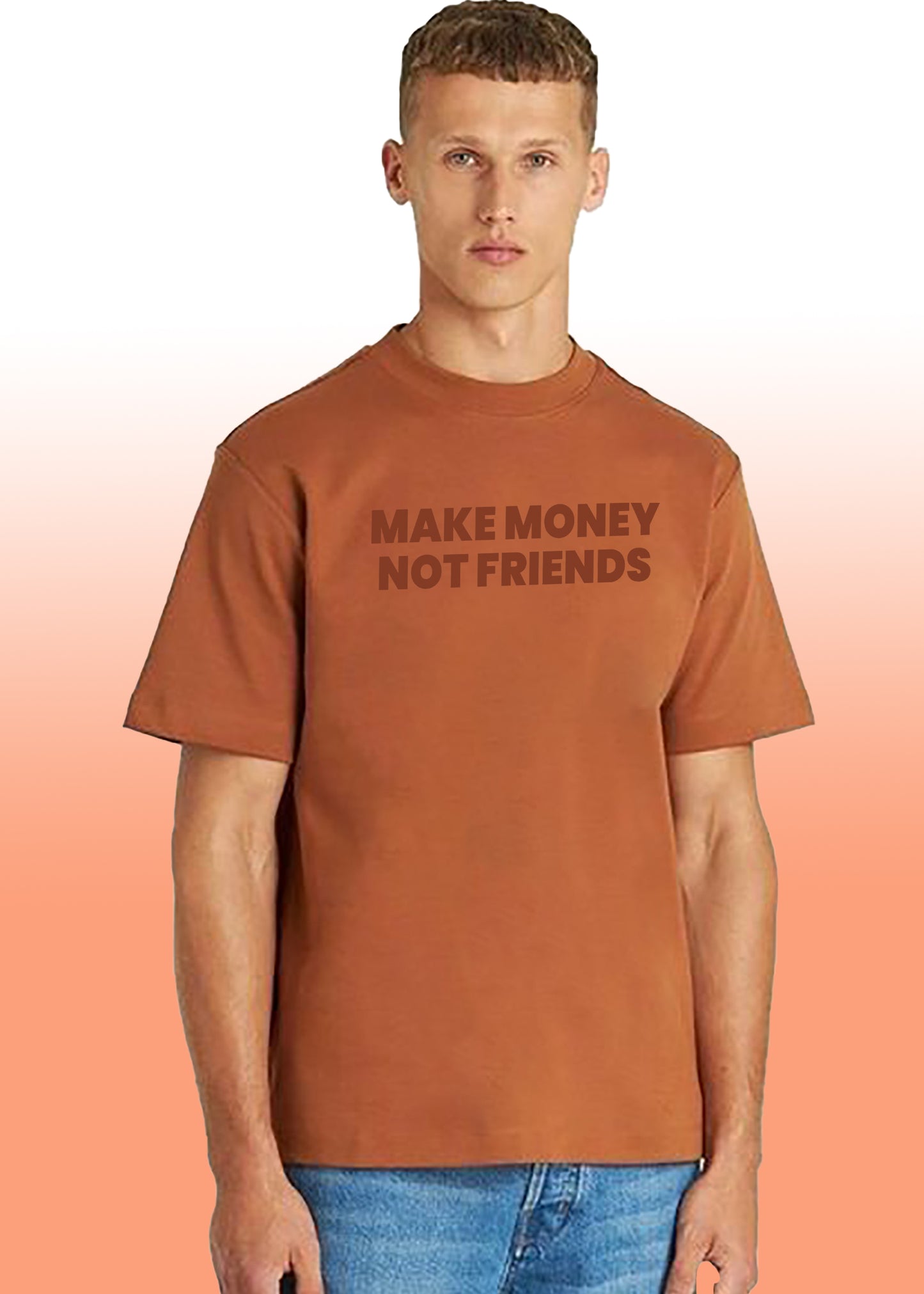 VLAM Make Money Not Friends Statement Tshirt
