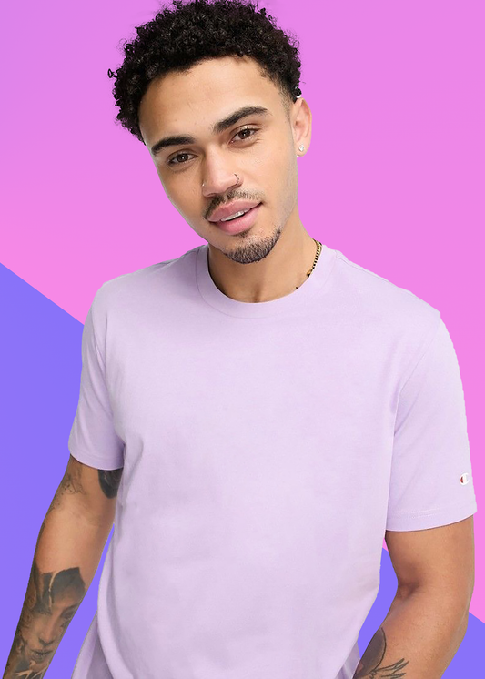 VLAM Regular Fit Onion Pink Solid Tshirt