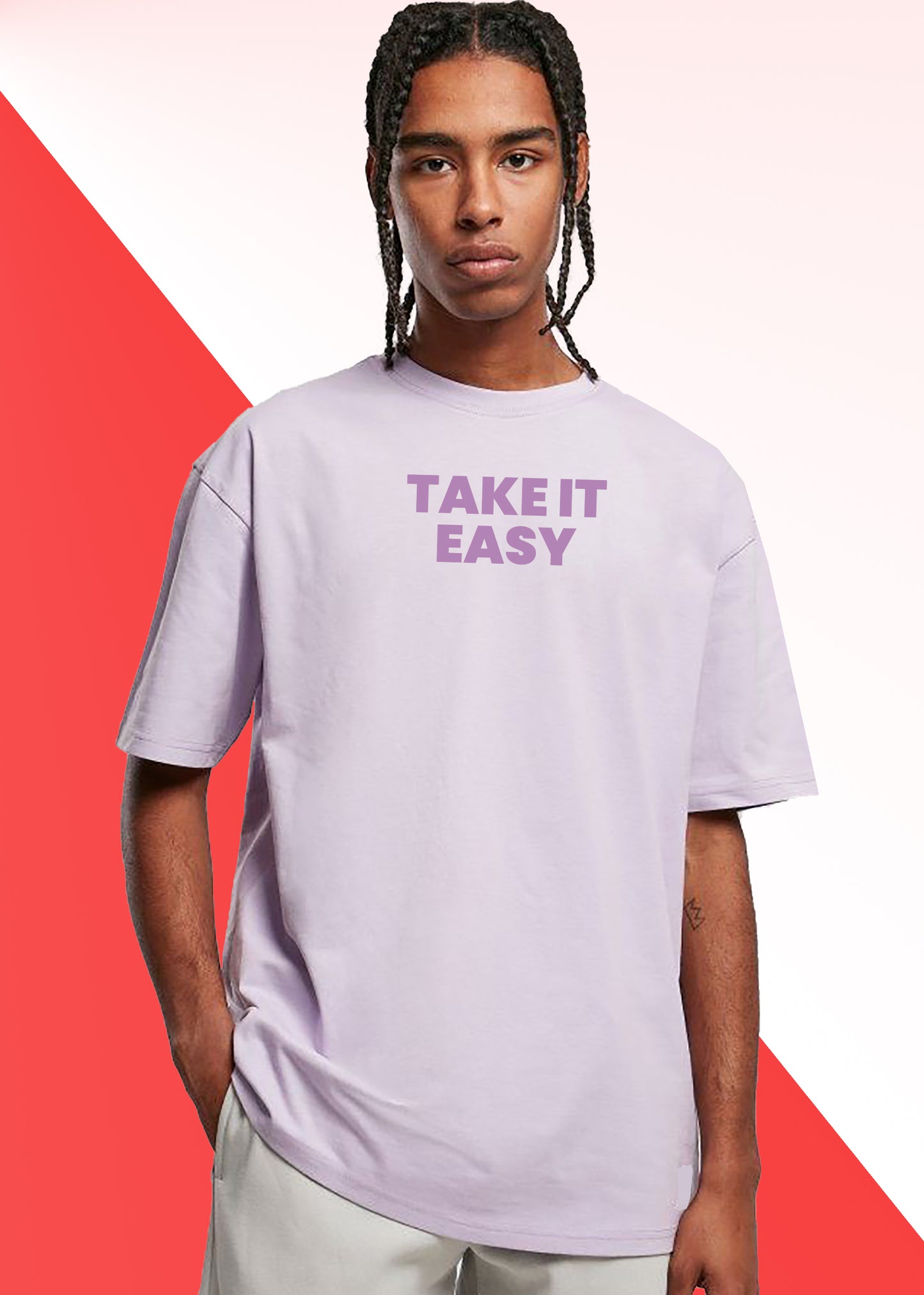 VLAM Take It Easy Mens Trendy Tshirt