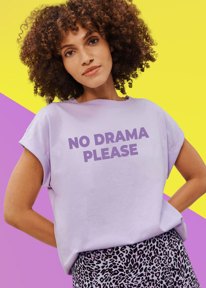 VLAM No Drama Graphic Women Tshirt