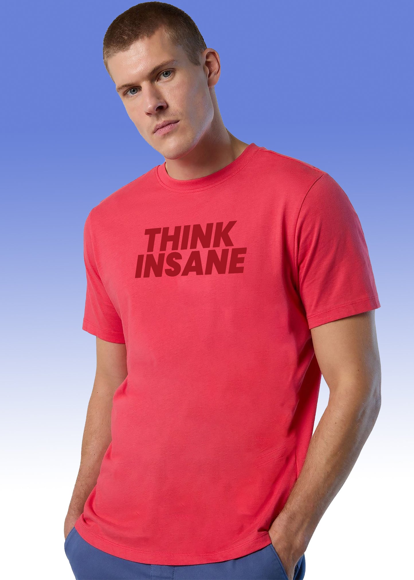 VLAM Think Insane Stylish Mens Tshirt