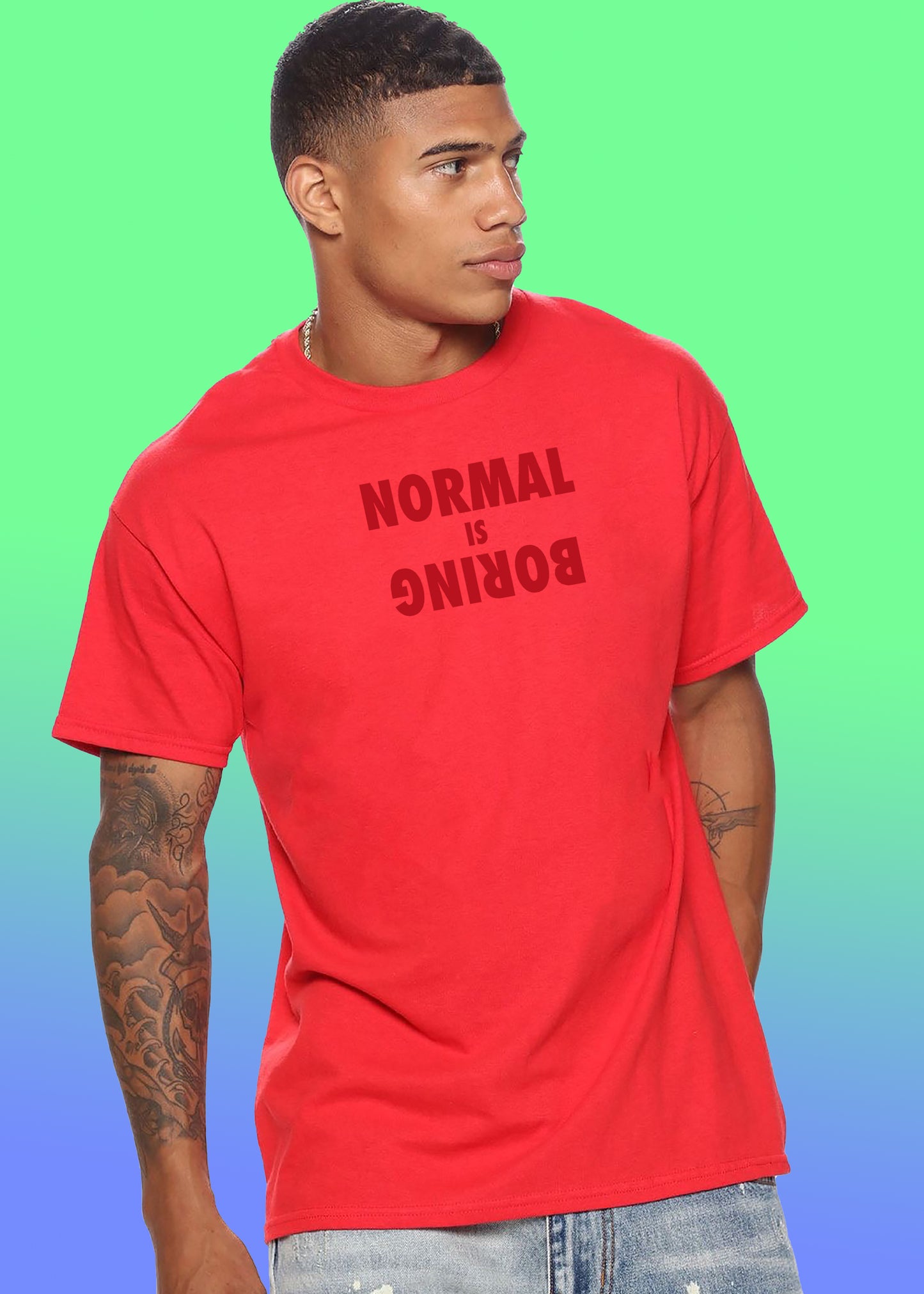 VLAM Normal Is Boring Mens Tshirt