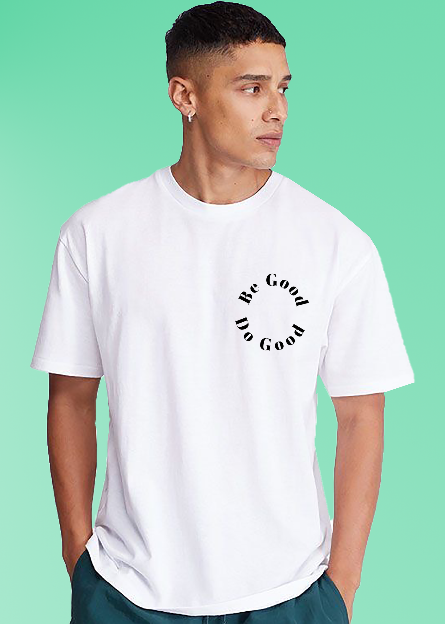 VLAM Be God Do Good Logo Print Mens Tshirt