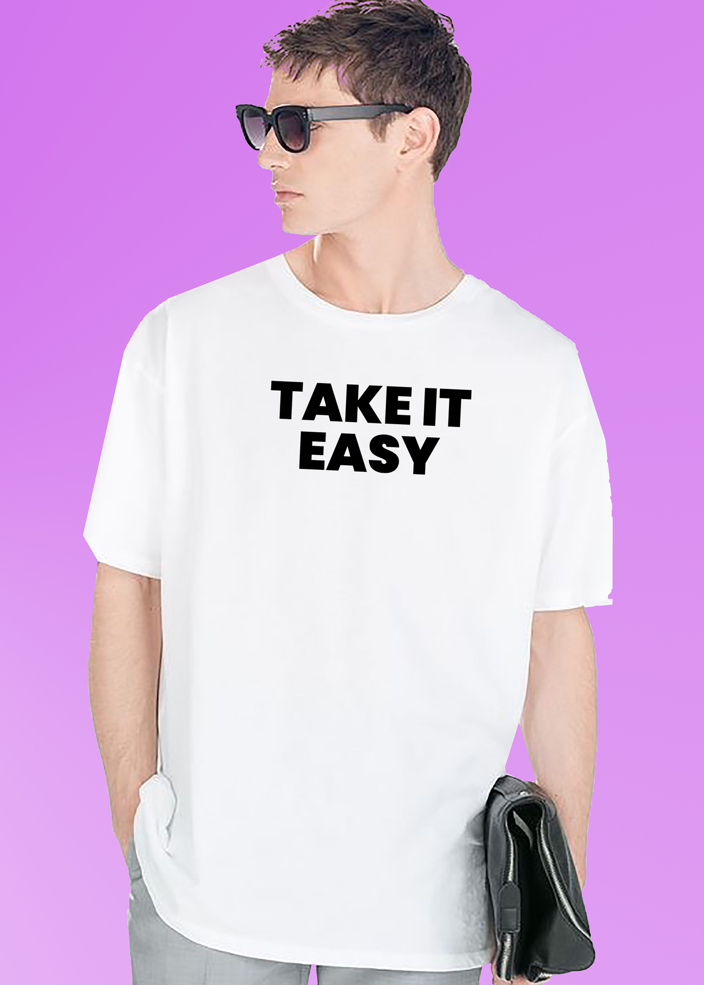 VLAM Take It Easy Mens Trendy Tshirt
