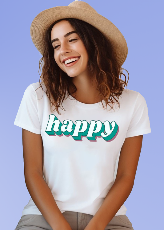 VLAM Happy Women Graphic Tshirt