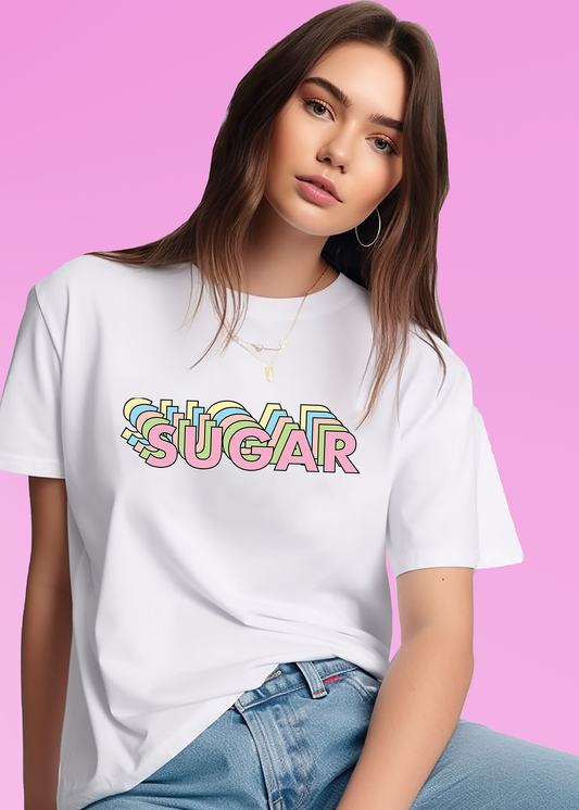 VLAM Colorful Sugar Print Women Tshirt