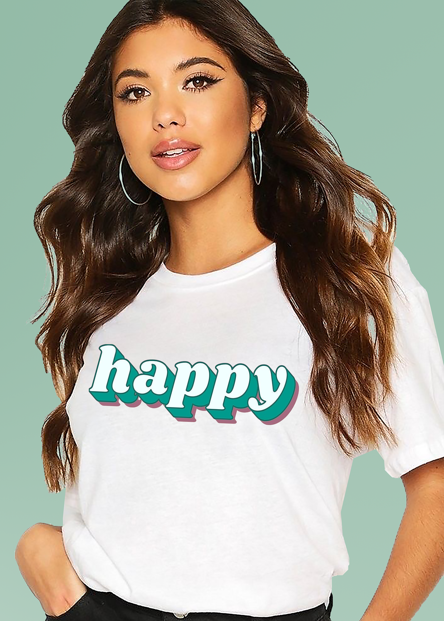 VLAM Happy Women Graphic Tshirt
