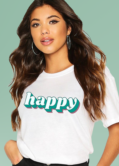 VLAM Happy Women Graphic Tshirt