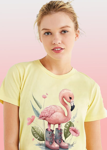 VLAM Pink Flamingo Womens Tshirt