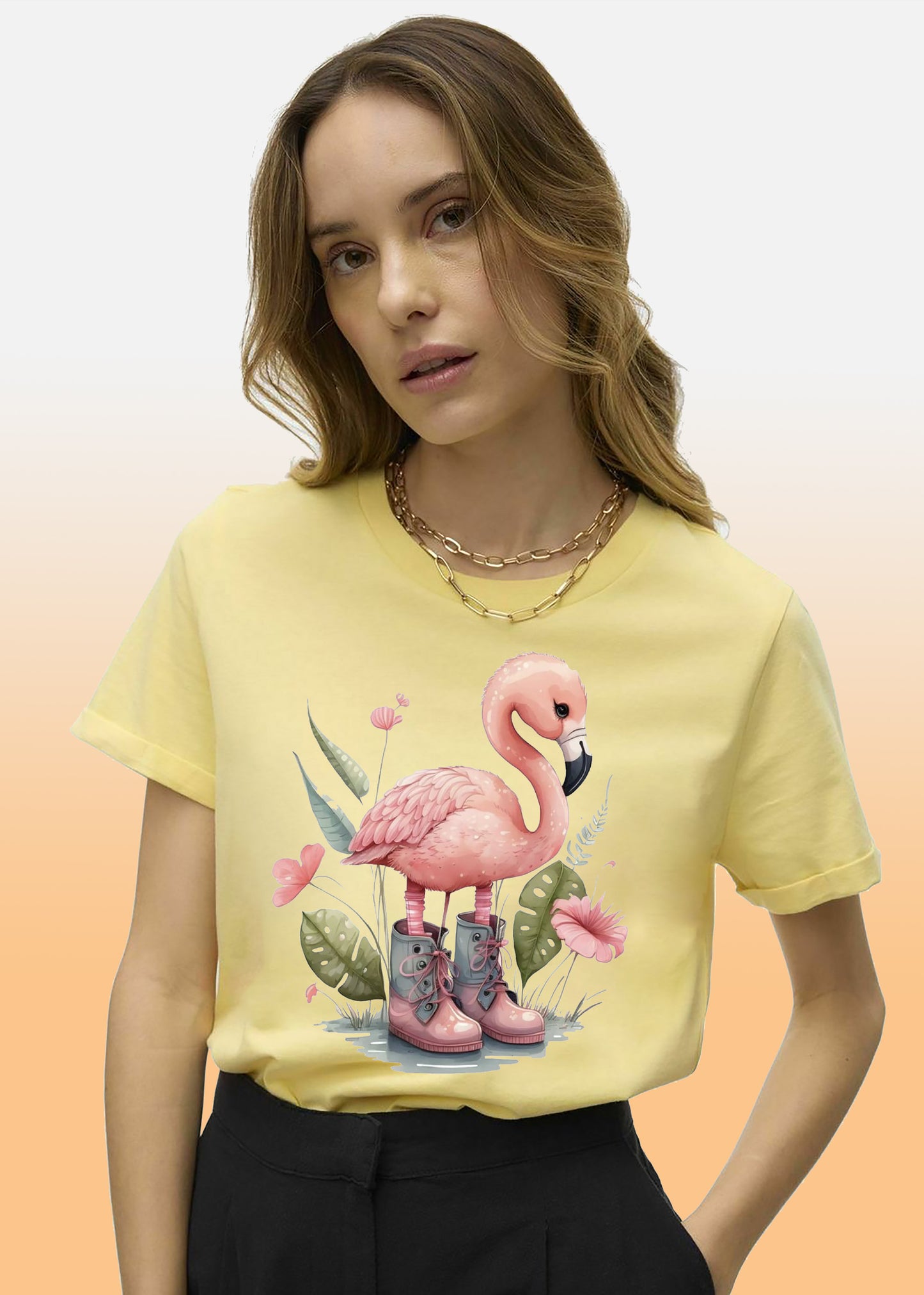 VLAM Pink Flamingo Womens Tshirt