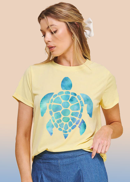 VLAM Blue Turtle Womens Tshirt