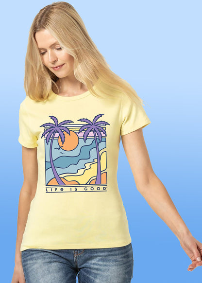 VLAM Life Is Good Graphic Women Tshirt