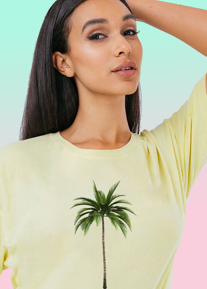 VLAM Palm Tree Womens Beach T-shirt