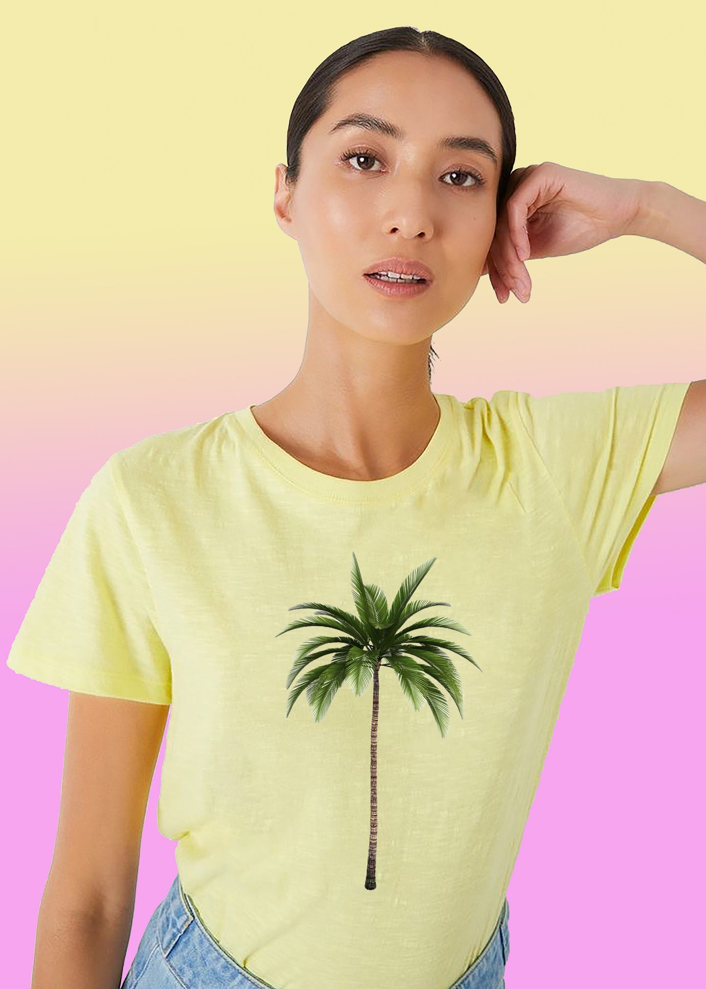 VLAM Palm Tree Womens Beach T-shirt