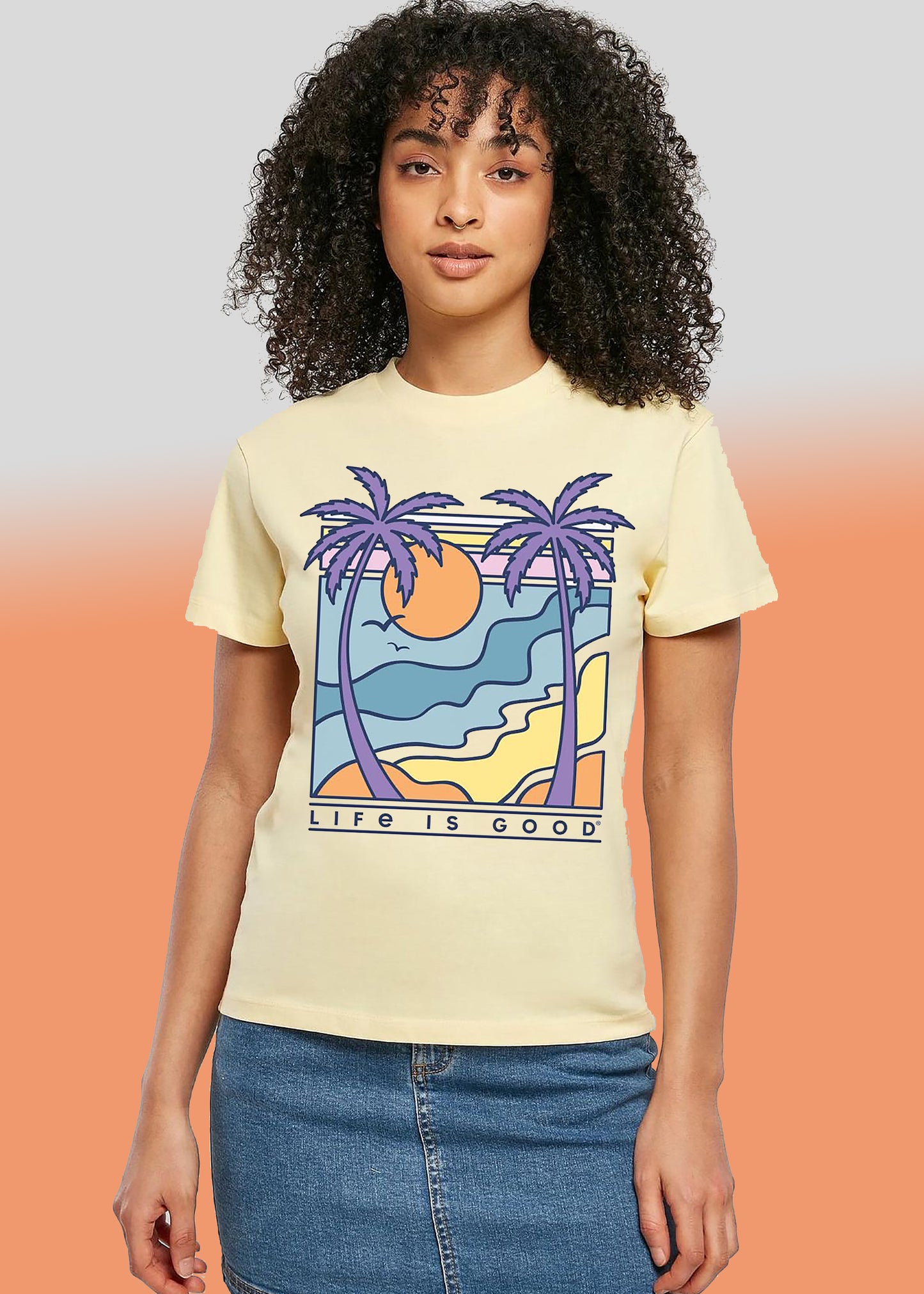 VLAM Life Is Good Graphic Women Tshirt