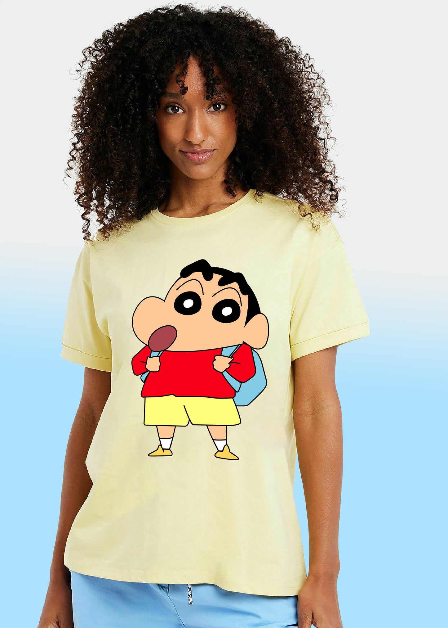VLAM Shinchan Cartoon T-shirt For Women