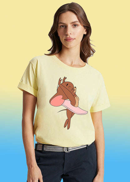 VLAM Ballerina Jerry Womens Cartoon T-shirt