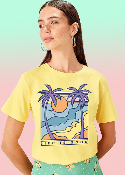 VLAM Life Is Good Graphic Women Tshirt