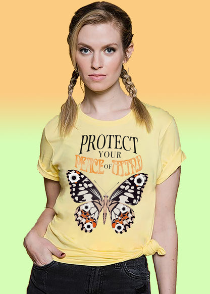 VLAM Peace Of Mind Womens Butterfly T-shirt