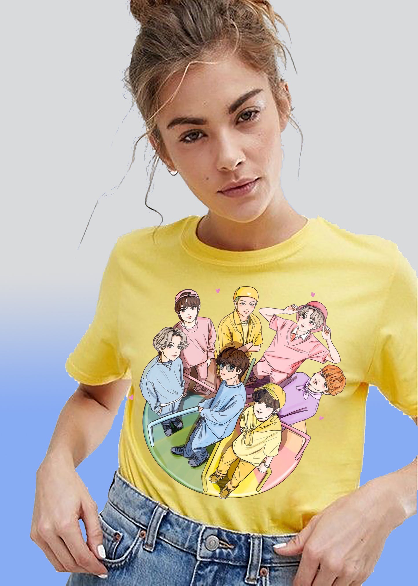 VLAM Trendy BTS Kpop Women Tshirt
