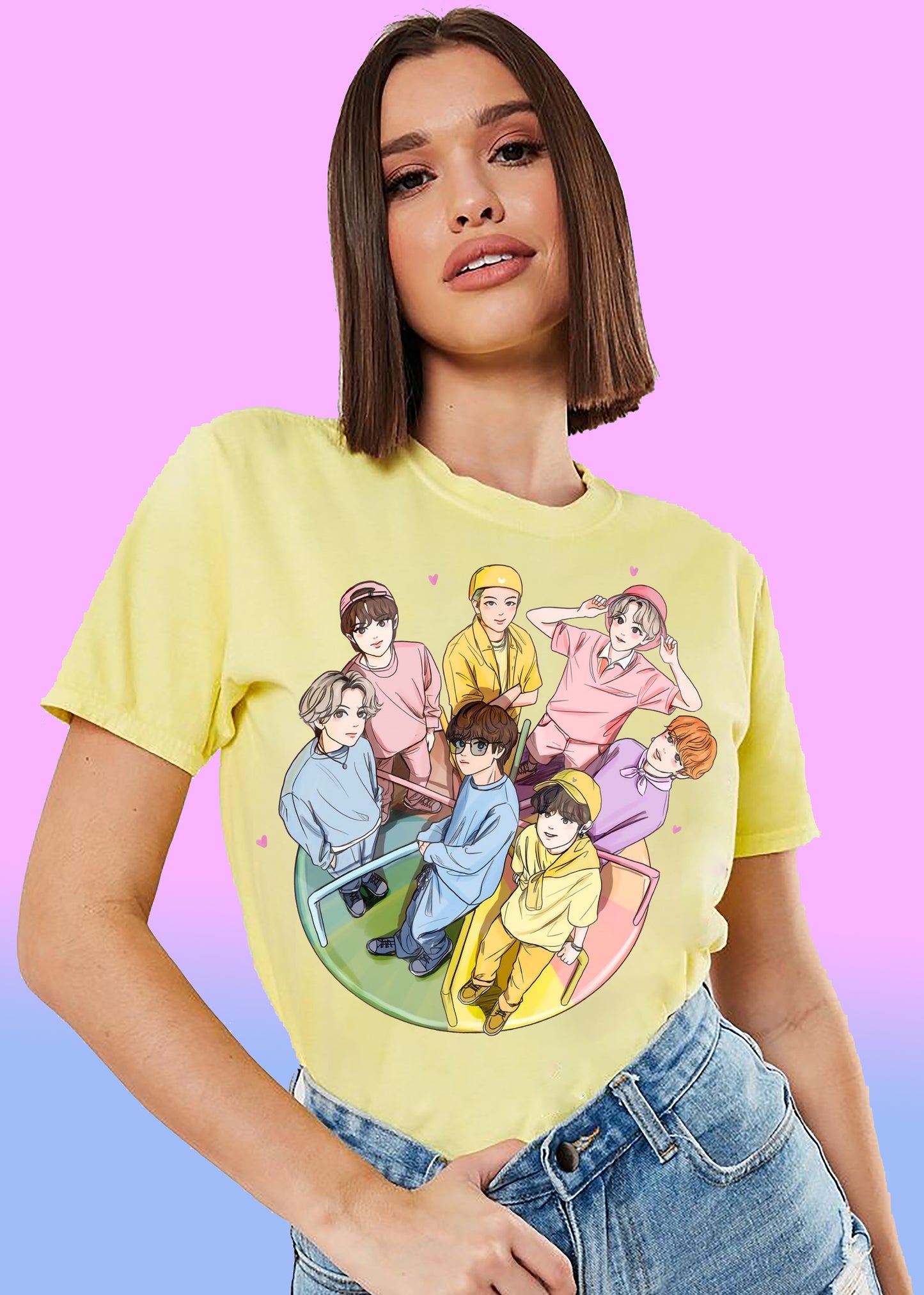 VLAM Trendy BTS Kpop Women Tshirt