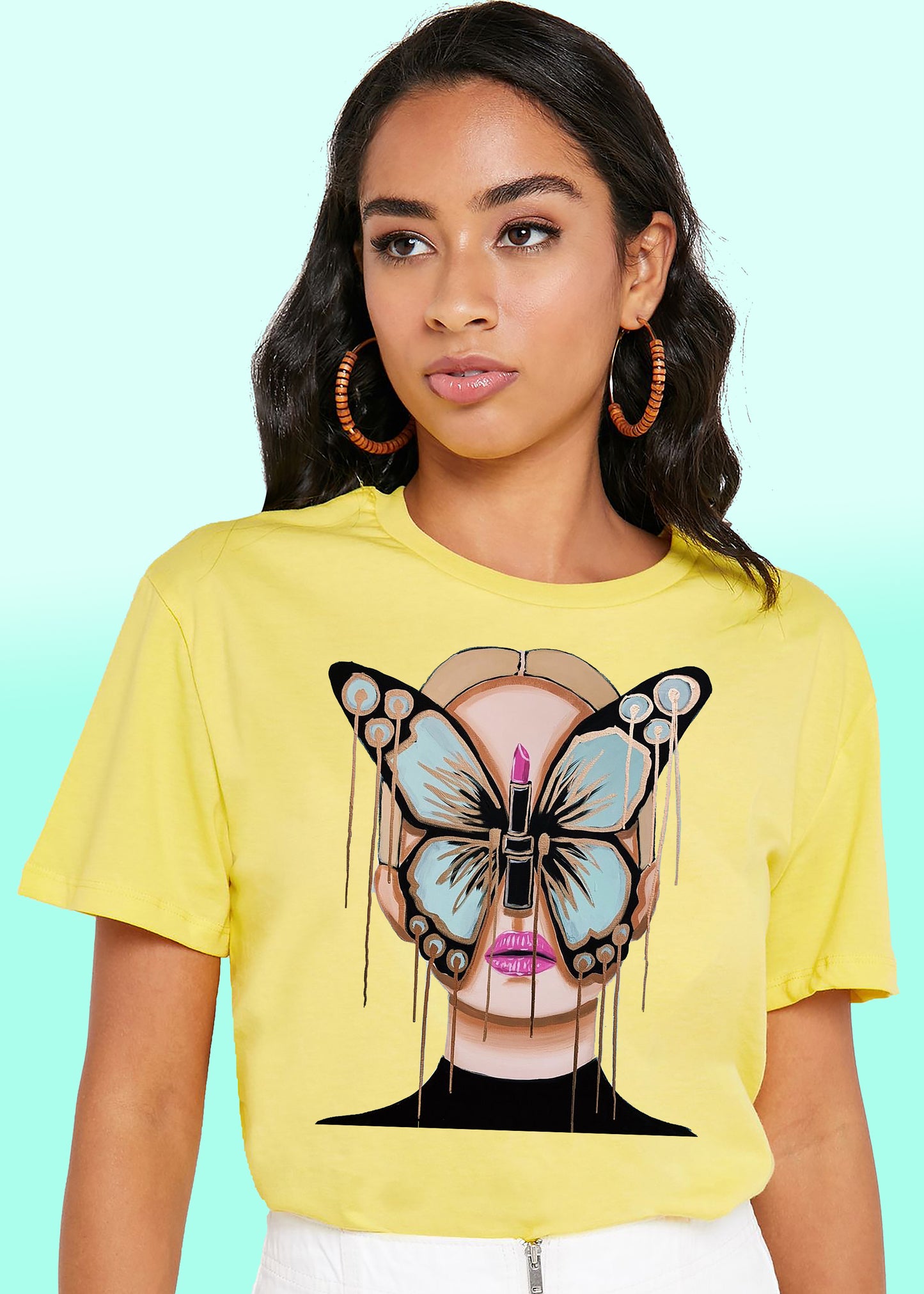 VLAM Butterfly Women Art T-shirt