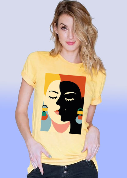 VLAM Trendy Women Art Graphic Tshirt