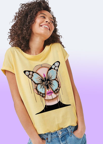 VLAM Butterfly Women Art T-shirt