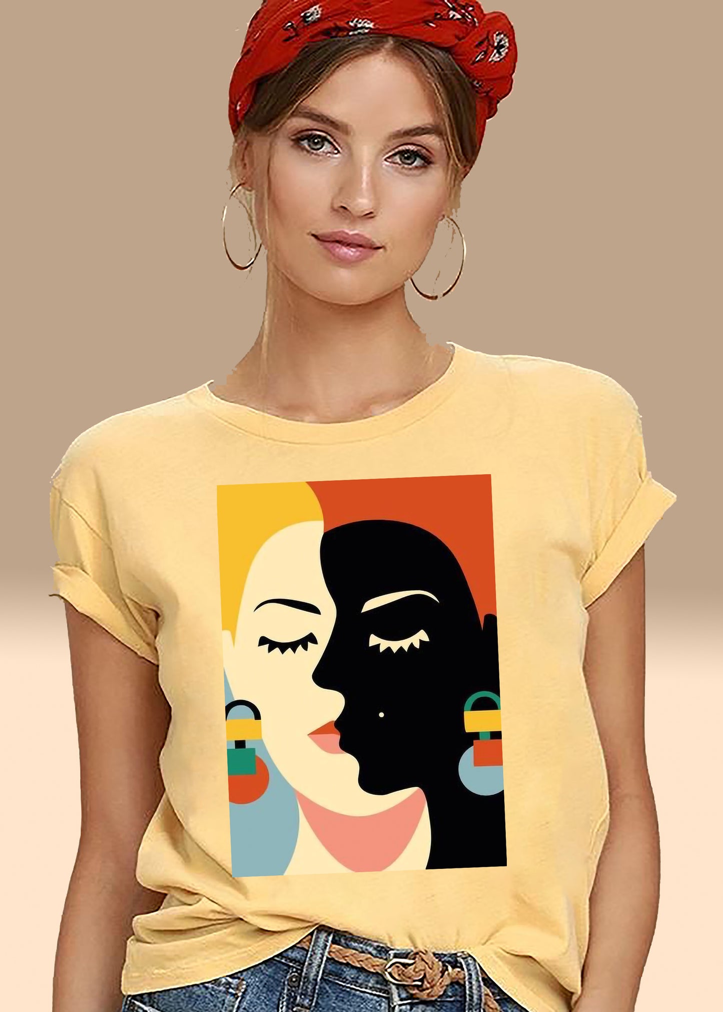 VLAM Trendy Women Art Graphic Tshirt