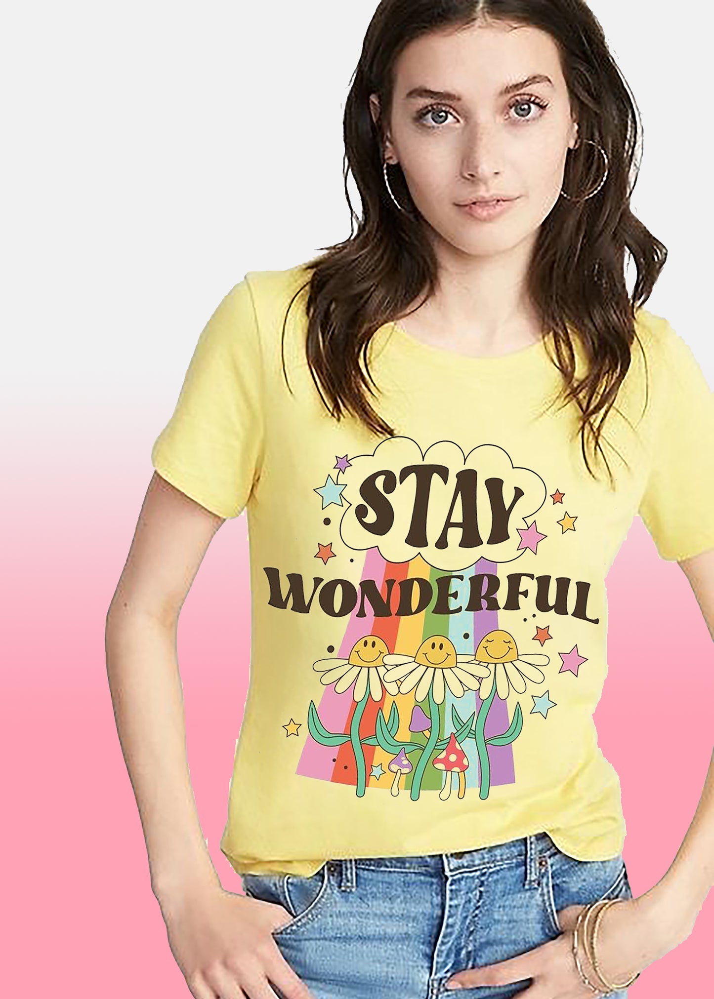 VLAM  Stay Wonderful Womens Graphic Tshirt