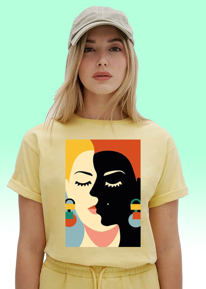 VLAM Trendy Women Art Graphic Tshirt