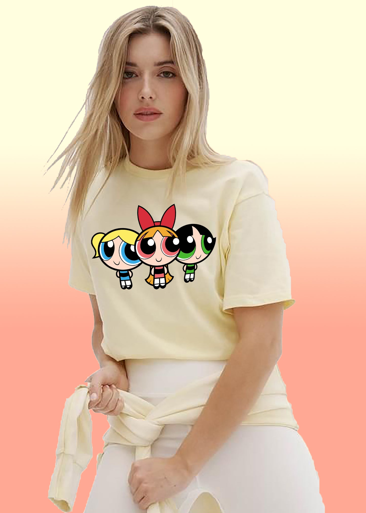 VLAM Womens Powerpuff Cartoon T-shirt