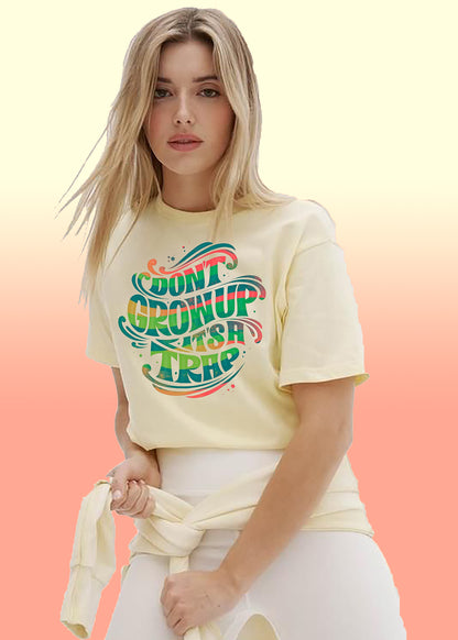 VLAM Funny Quote Print Womens Tshirt