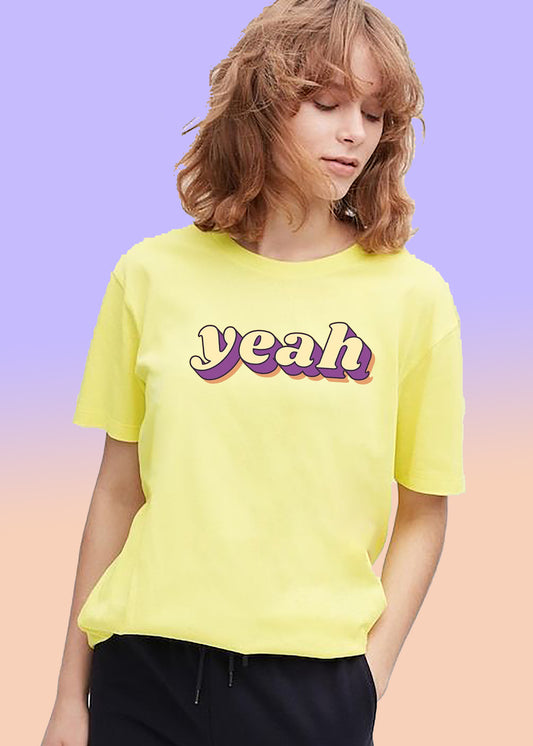 VLAM Typographic Font Women Tshirt