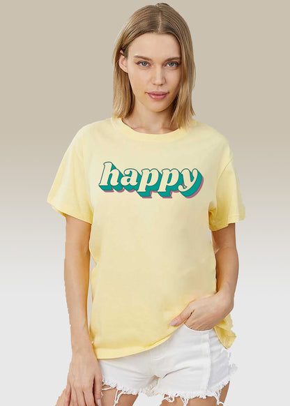 VLAM Happy Women Graphic Tshirt
