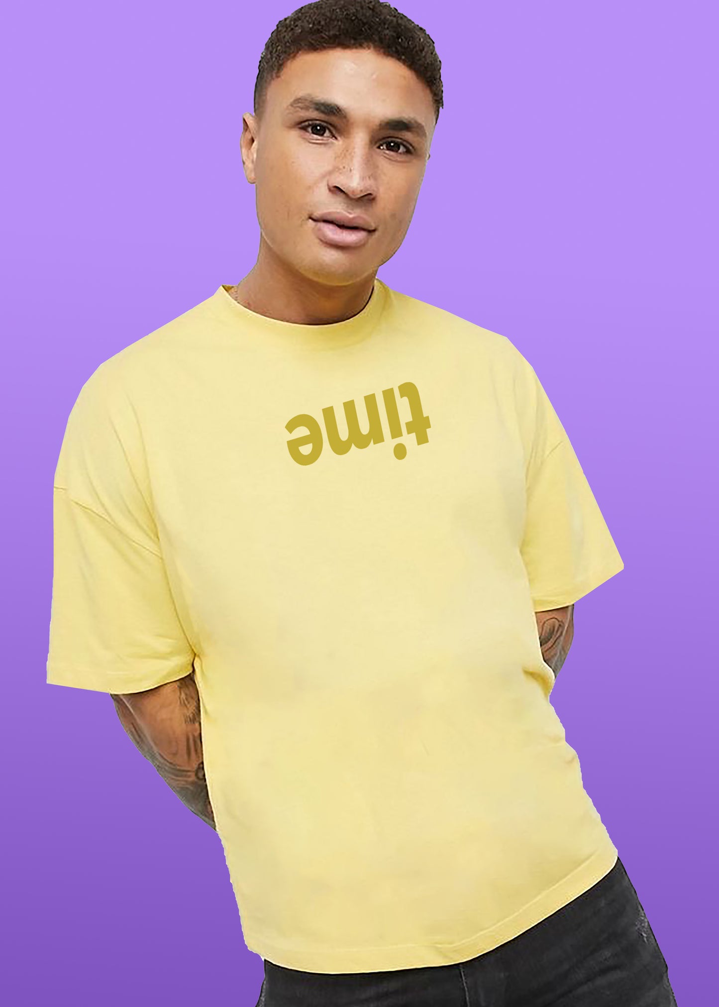 VLAM Minimal Time Print Mens Tshirt