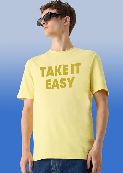 VLAM Take It Easy Mens Trendy Tshirt