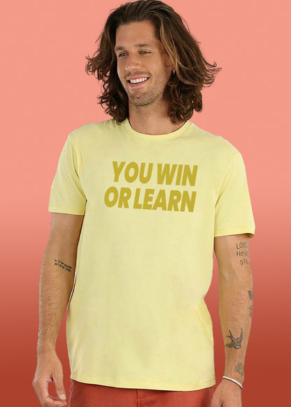 VLAM You Win Or Learn Mens Tshirt