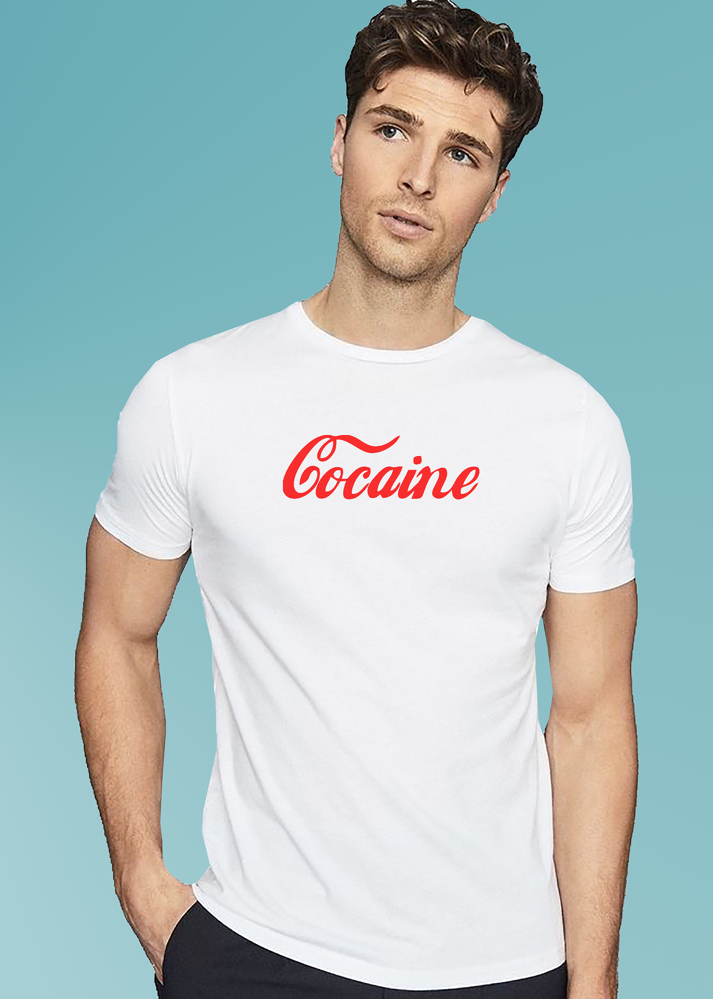 VLAM Cocaine Print Mens T-shirt