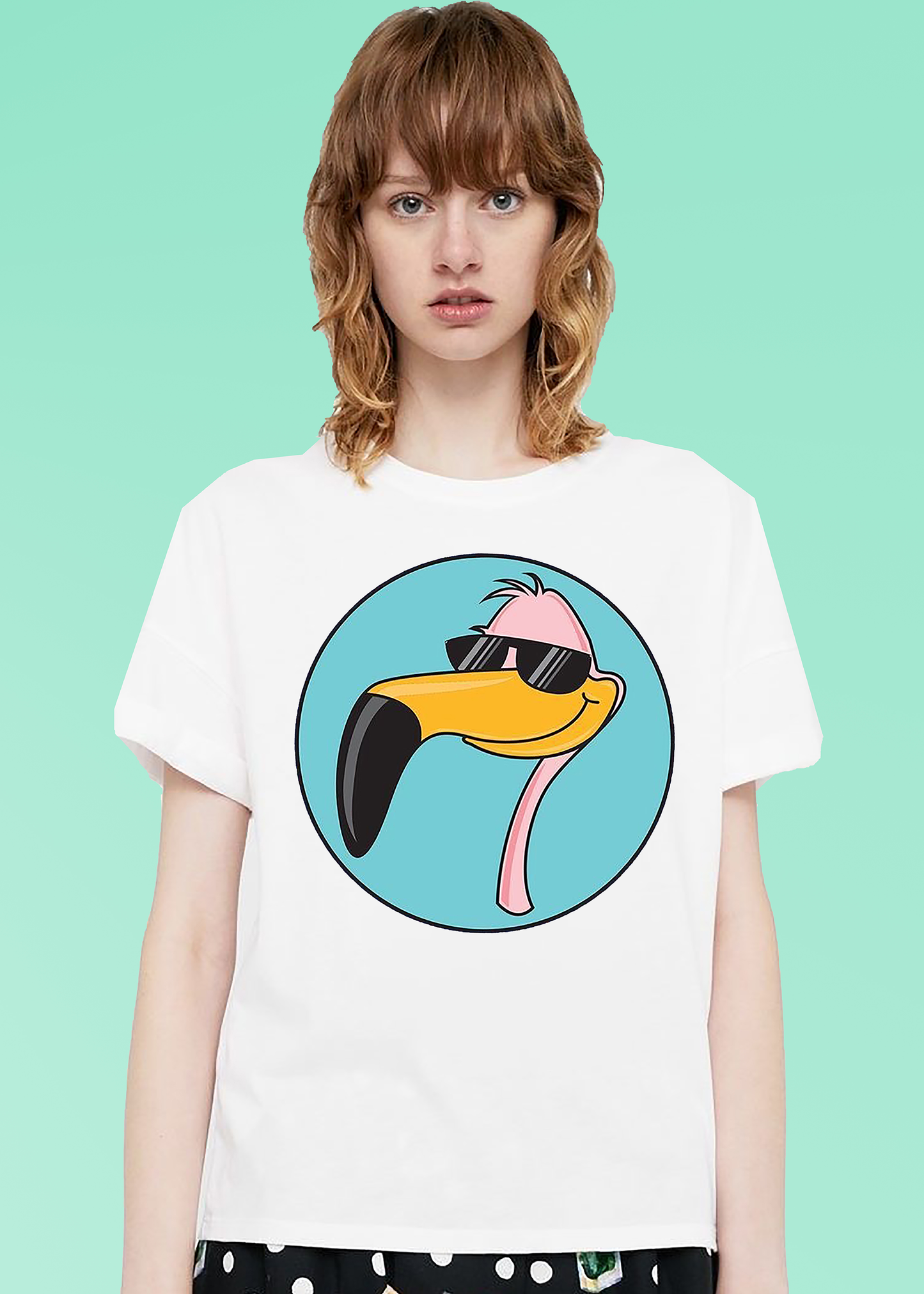 VLAM Funny Flamingo Womens Tshirt