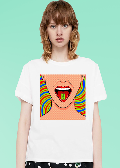 VLAM Colourful Pop Art Women T-shirt