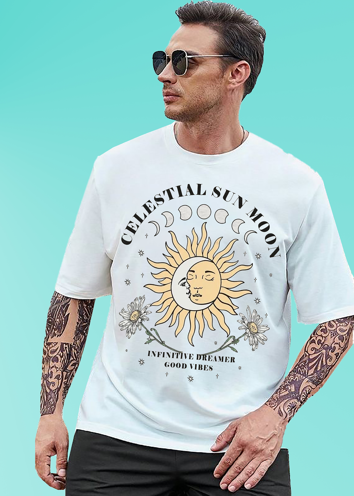 VLAM Mens Graphic Vintage Design Tshirt