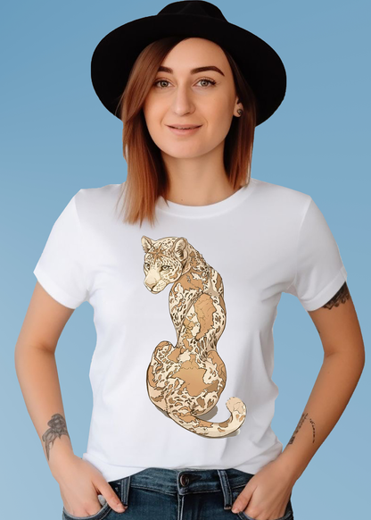 VLAM Womens Leopard Print Tshirt